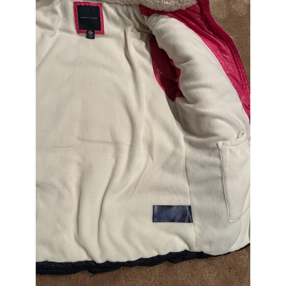 NWT Tommy Hilfiger Pink‎ Fleece Lined Hooded Puffer Jacket Youth Girl Size XL - Picture 6 of 7